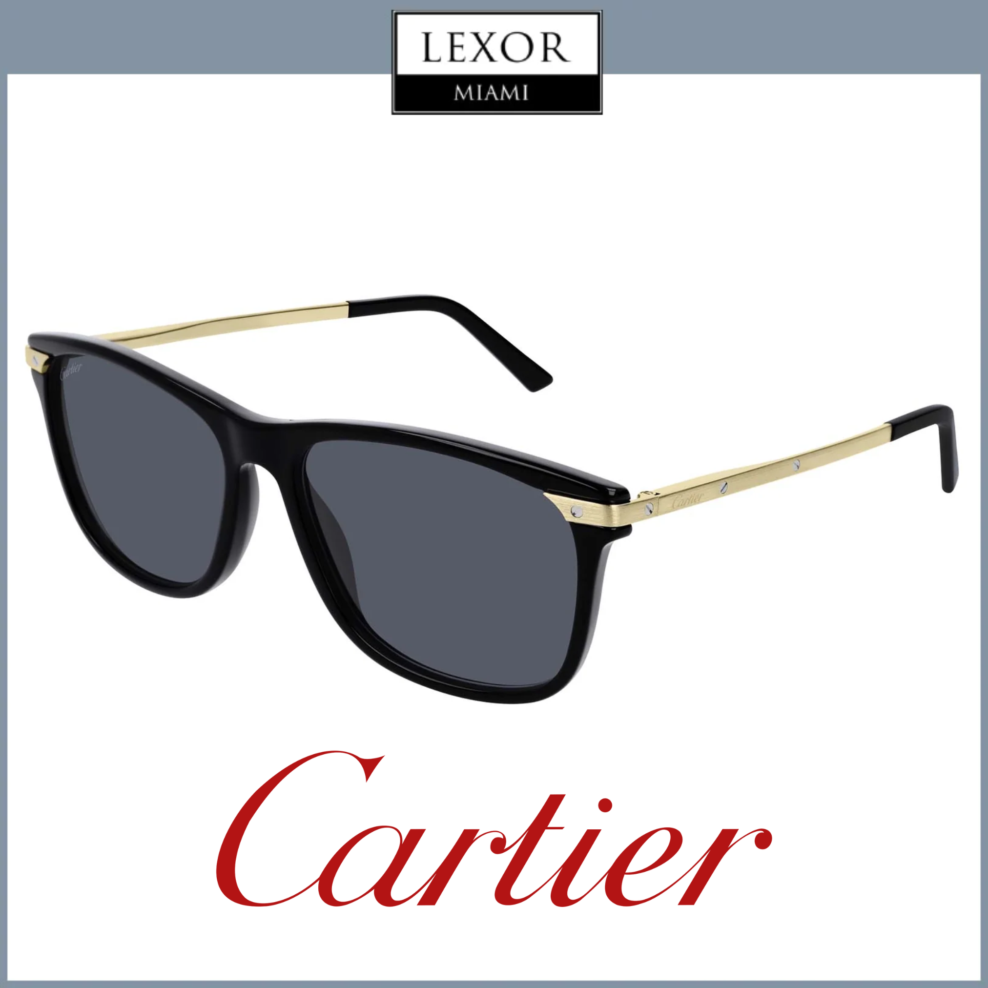 Cartier CT0104S 001 57 Men Sunglasses Lexor Miami