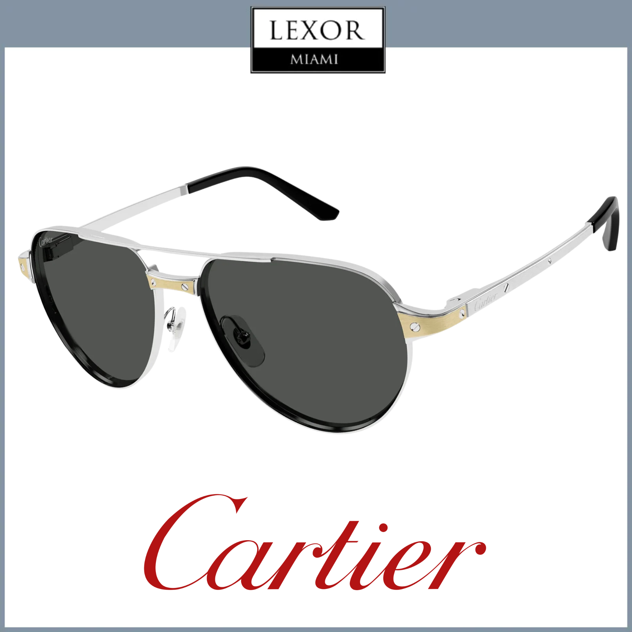 Cartier CT0425S 001 59 Sunglass MAN METAL Lexor Miami