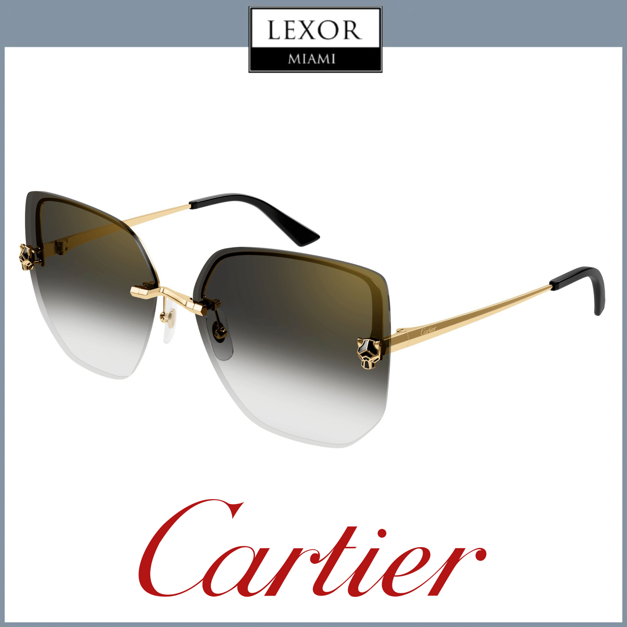 Lentes cartier panthere 100 originales on sale