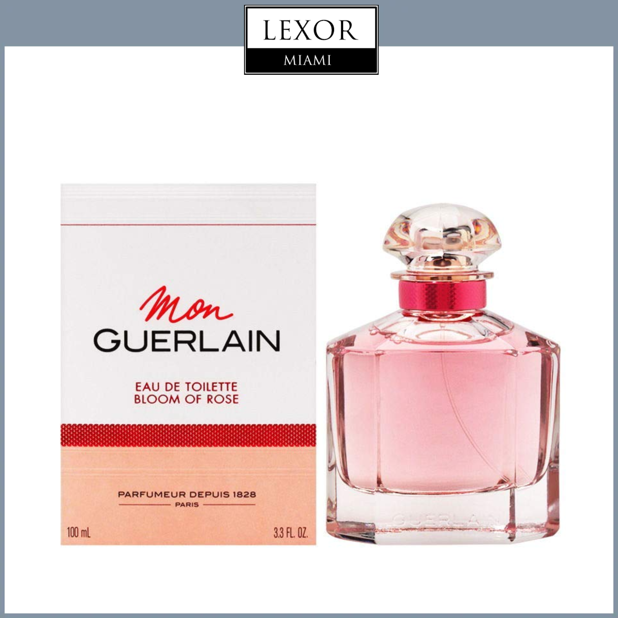 Mon Guerlain Bloom of Rose Eau de Toilette Spray, 3.4 oz. newest Women NEW NO BOX