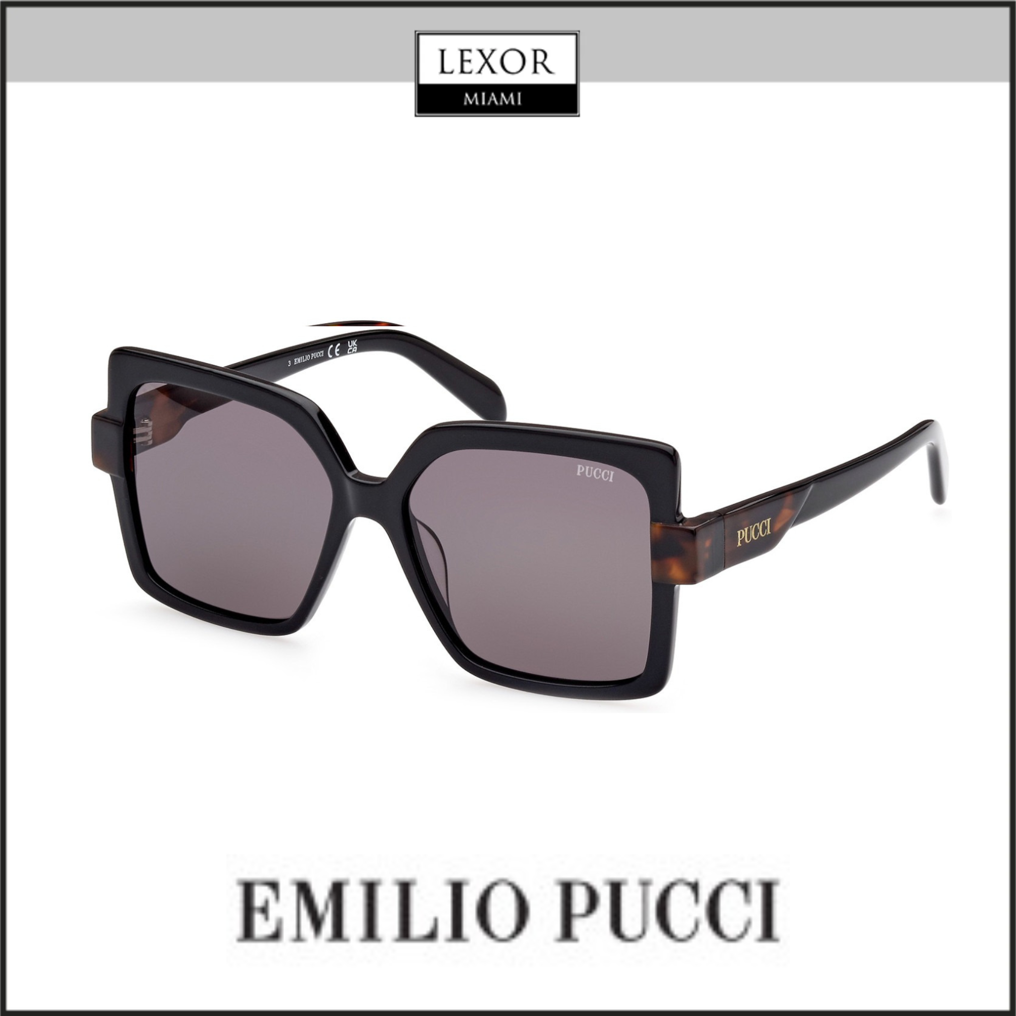 Emilio Pucci EP0208 01A Shiny Black