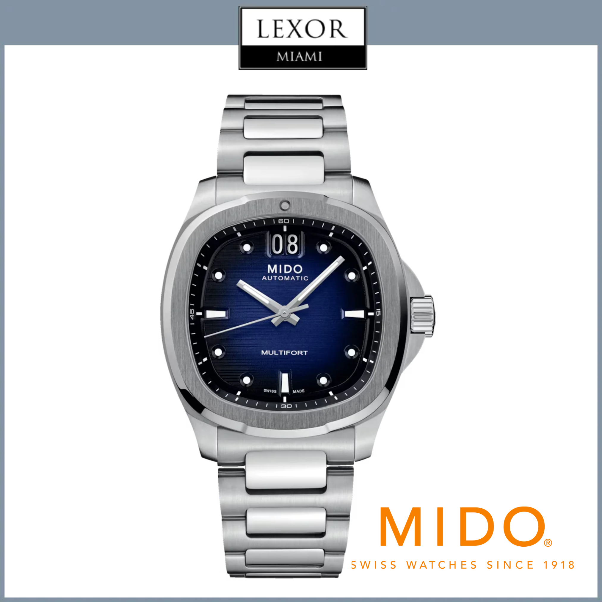 Mido M0495261104100 MULTIFORT TV BIG DATE Watch Lexor Miami