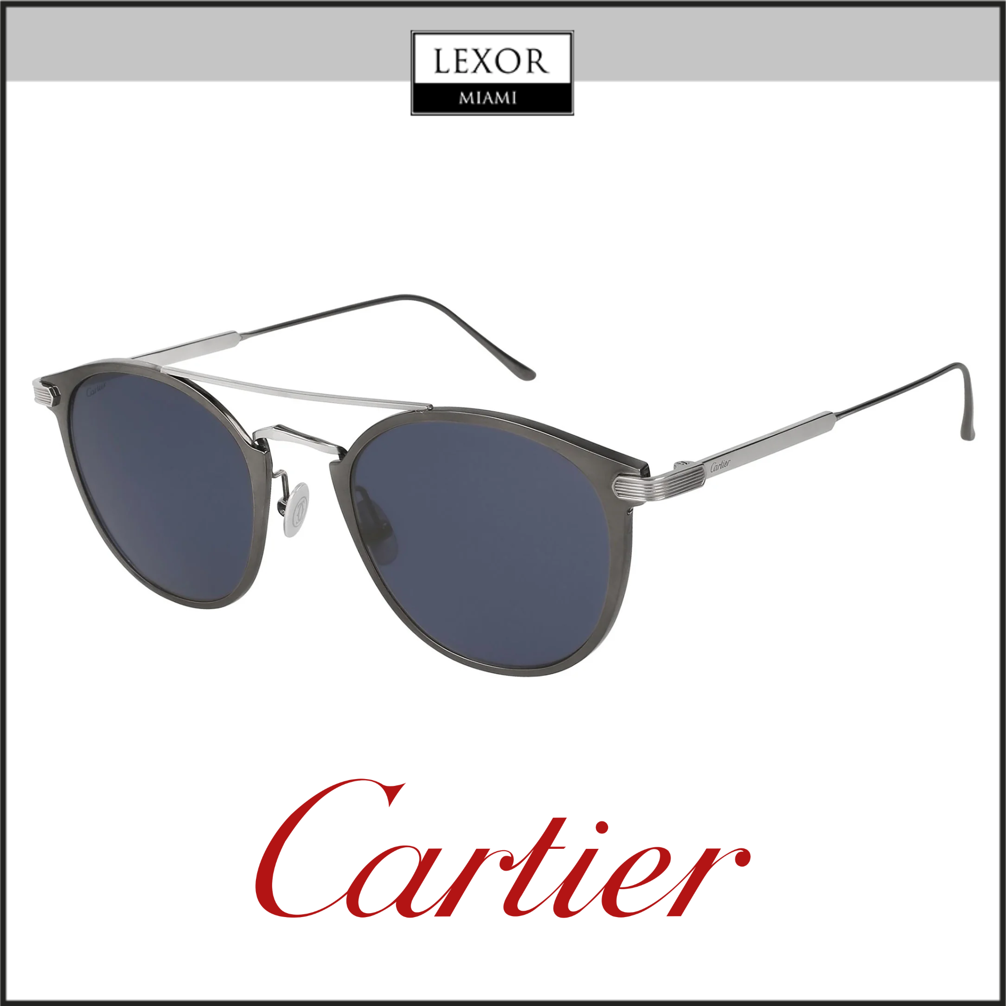 Cartier CT0015S 006 52 Unisex Sunglasses Lexor Miami