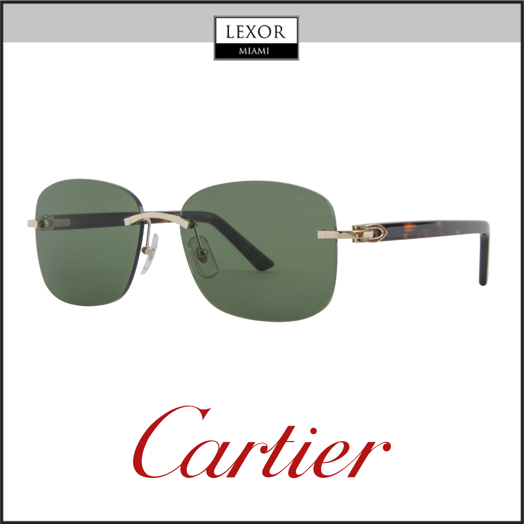 Cartier CT0227S 002 58 Sunglass MAN METAL Lexor Miami