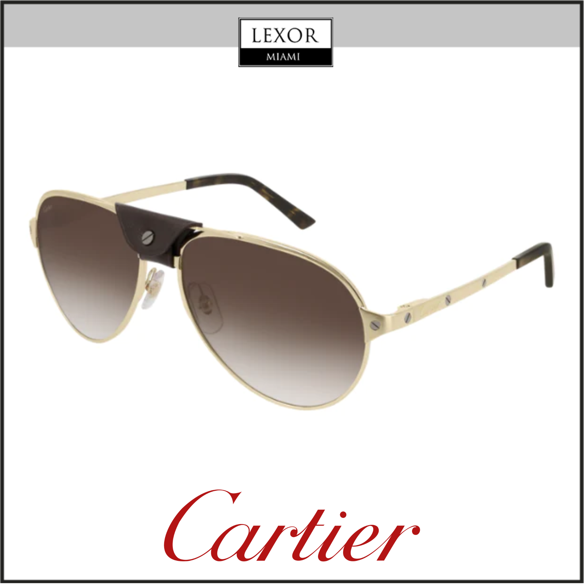 Cartier CT0034S 012 61 Sunglass Unisex Lexor Miami