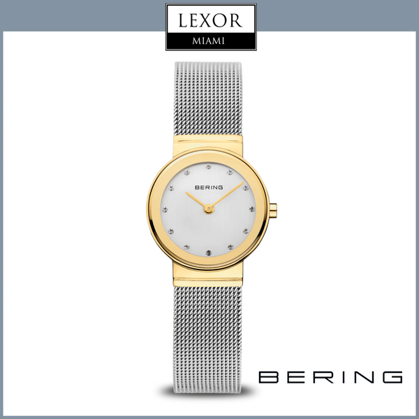 Bering 10126-001 Classic 2 Tons Aço Inoxidável Pulseira de Malha Relógios Femininos