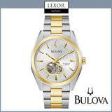 Reloj para hombre con correa de acero inoxidable de dos tonos Bulova 98A284 Surveyor