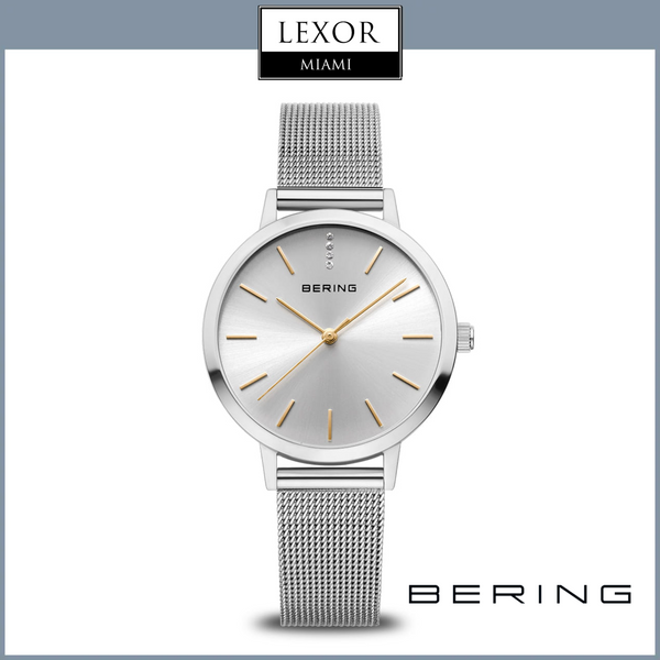 Bering Relógios Clássicos prata polida 13434-001 Feminino