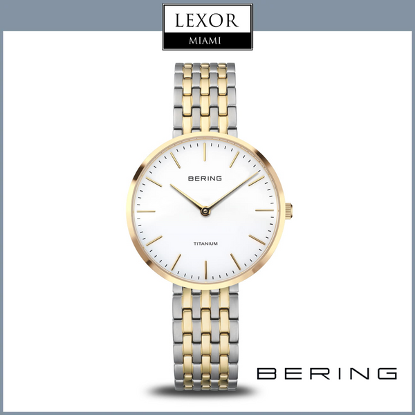 Relojes Bering Titanio pulido oro 19334-010 Mujer