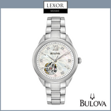 Reloj automático de acero inoxidable de dos tonos Bulova 98P170 Sutton para mujer