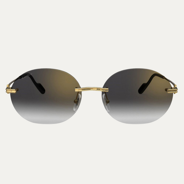 Cartier CT0011CS 037 Unisex Metal Sunglasses