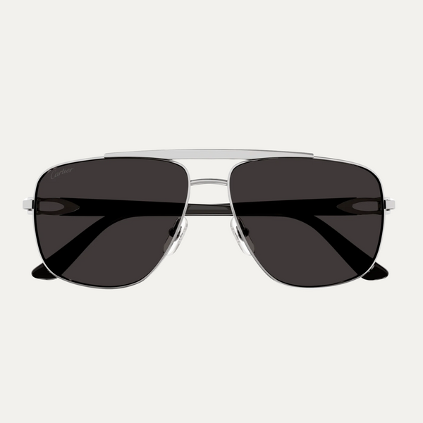 Cartier CT0365S-001 58 Metal Men Sunglasses