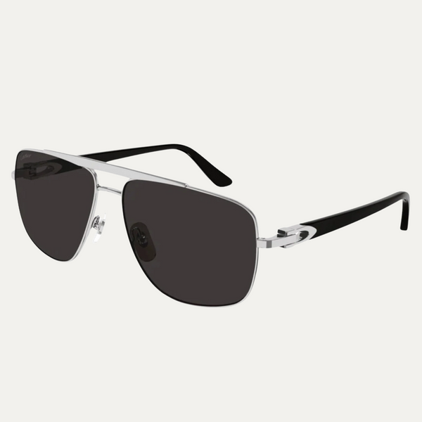 Cartier CT0365S-001 58 Metal Men Sunglasses