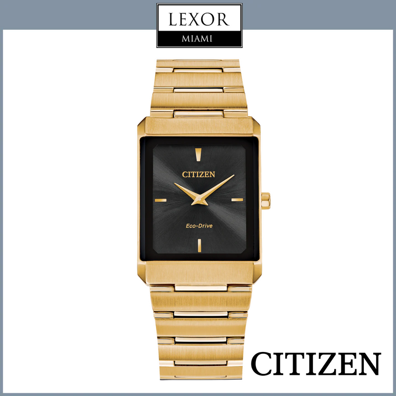 Relógio Citizen AR3102-51E Stiletto Eco-Drive Gold Aço Inoxidável Pulseira Unissex