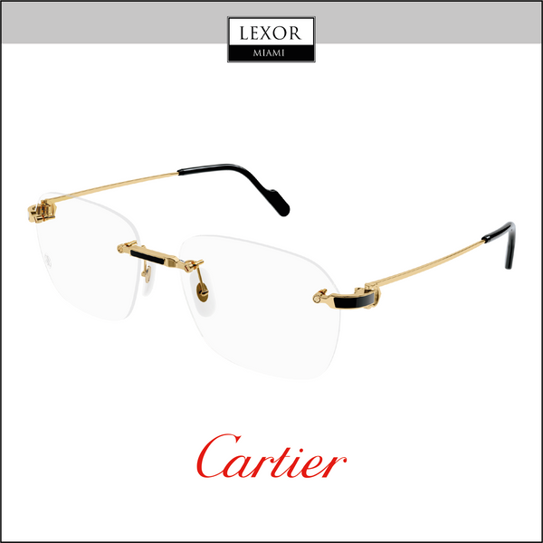 Cartier CT0343O 001 Men Optical Frame Lexor Miami