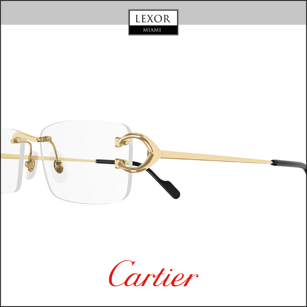 Marco de gafas Cartier CT0344O-001 53 HOMBRE METAL