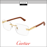 Armação de óculos Cartier EXCEPTION CT0411O-002 para homem