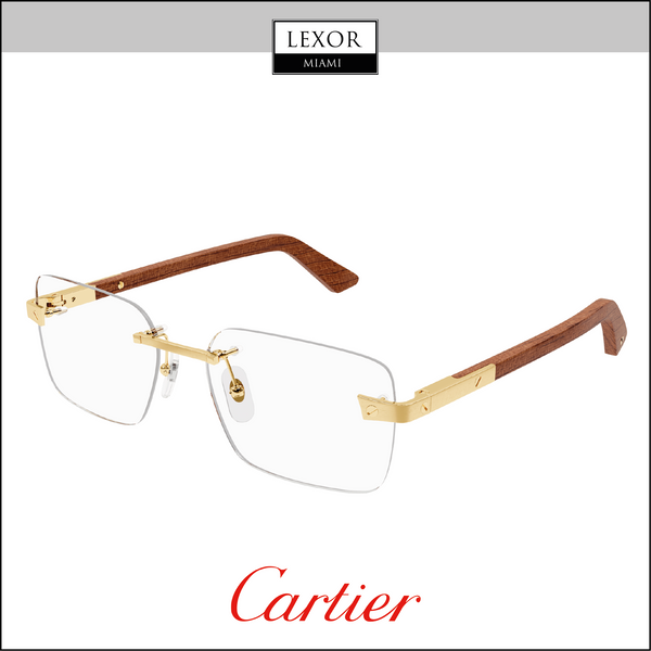 Armação de óculos Cartier EXCEPTION CT0411O-002 para homem