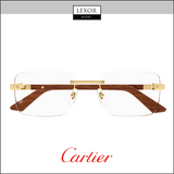 Armação de óculos Cartier EXCEPTION CT0411O-002 para homem