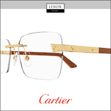 Armação de óculos Cartier EXCEPTION CT0411O-002 para homem