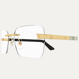 Cartier Exception CT0411O 003 57 Man HORN Optical Frame