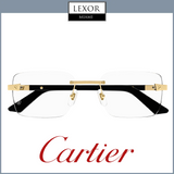 Cartier Exception CT0411O 003 57 Man HORN Optical Frame