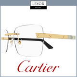 Cartier Exception CT0411O 003 57 Man HORN Optical Frame