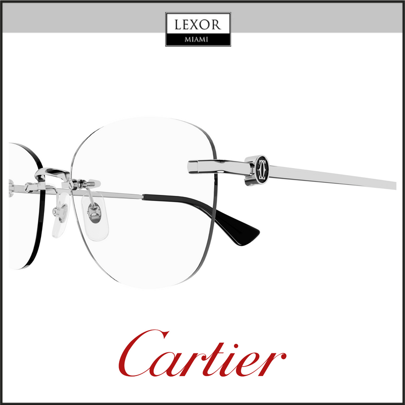 Cartier CT0414O-002 56 Armação Óptica FEMININA METAL