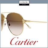 Óculos de Sol Cartier CT0298S-002 57 Metal Feminino upc: 843023155254