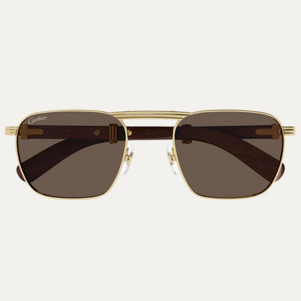 Cartier Sunglasses CT0428S-001 54 MAN METAL WOOD upc: 843023172213