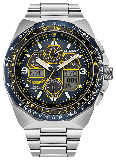 Reloj Citizen JY8128-56L Eco-Drive con correa de silicona negra para hombre