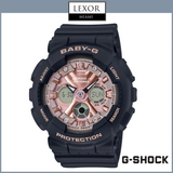 Relógios femininos G-Shock BA-130-1A4 analógico-digital com pulseira de resina preta