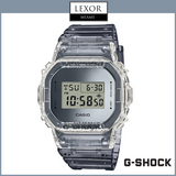 G-Shock DW5600SK-1 Analógico Digital 2 Tons Pulseira de Resina Transparente Relógios Unissex