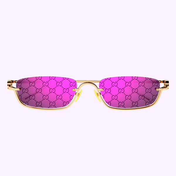 Gucci GG1278S-005 55 Óculos de Sol UNISSEX METAL