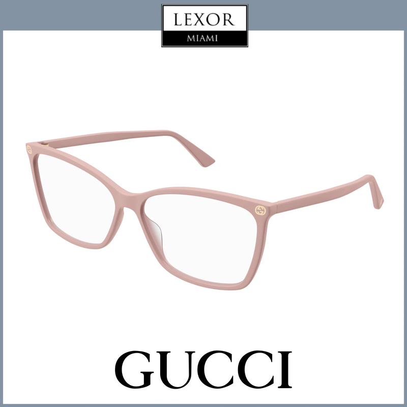 Montura de gafas de acetato reciclado para mujer Gucci GG002O 011 56