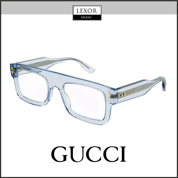 Gucci GG1085O-004 52 Armação Óptica HOMEM ACETATO