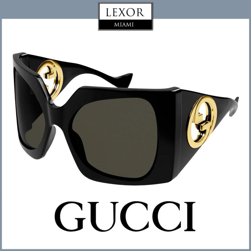 Gucci GG1255S-001 64 Óculos de Sol MULHER RECICLADO A