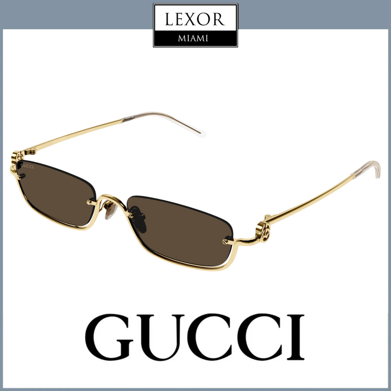 Gucci GG1278S-001 55 Óculos de Sol UNISSEX METAL