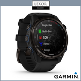 Garmin Descent™ Mk3i – 43 mm, Carbon Gray DLC Titanium com pulseira de silicone preta 010-02753-10 Relógios UPC 753759333058