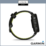 Garmin Forerunner® 265S, bisel y caja negros con correa de silicona negra/amarilla 010-02810-03 Relojes UPC 753759313685