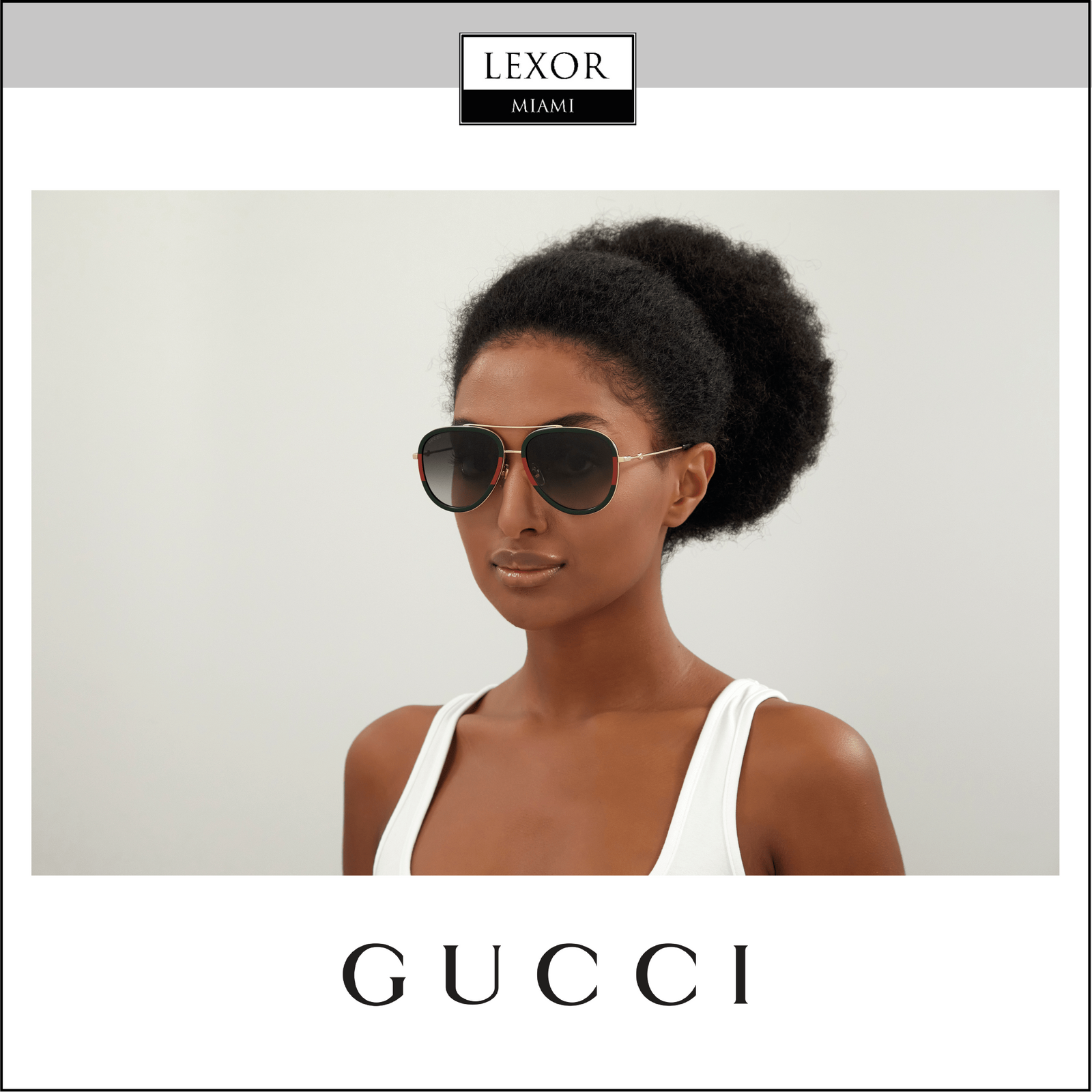 Gucci GG0062S 003 57 Women Sunglasses Lexor Miami