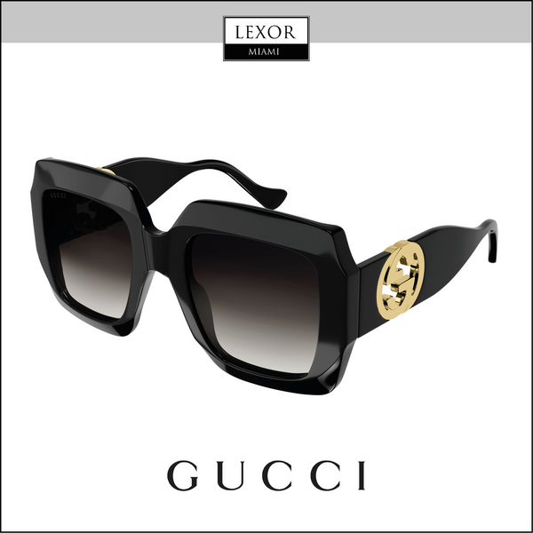 Gucci Oversized Rectangular Sunglasses in Black | Lyst