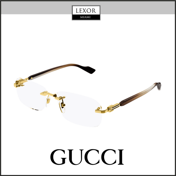 Gucci GG1221O-002 56 Armação Óptica HOMEM METAL