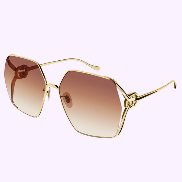 Gucci GG1322SA-004 64 Óculos de Sol Feminino Metal