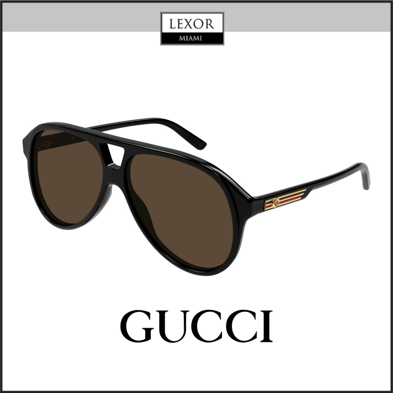 Gucci GG1286S-001 59 Óculos de Sol HOMEM RECICLADO ACE