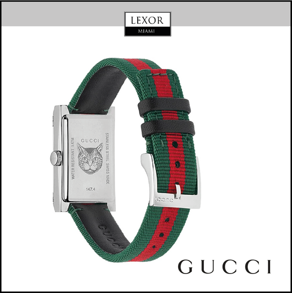 Relógios femininos Gucci YA147404 G-Frame Nylon Strap