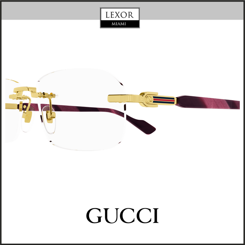 Gucci GG1221O-003 56 Armação Óptica HOMEM METAL