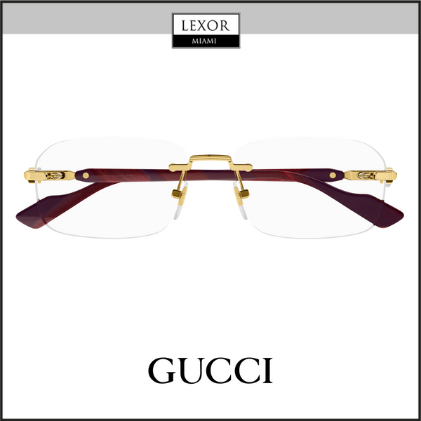 Gucci GG1221O-003 56 Armação Óptica HOMEM METAL