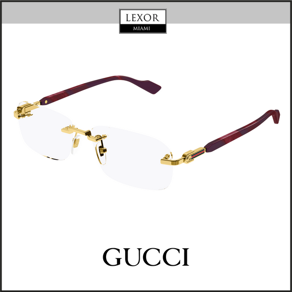 Gucci GG1221O-003 56 Optical Frame MAN METAL – Lexor Miami