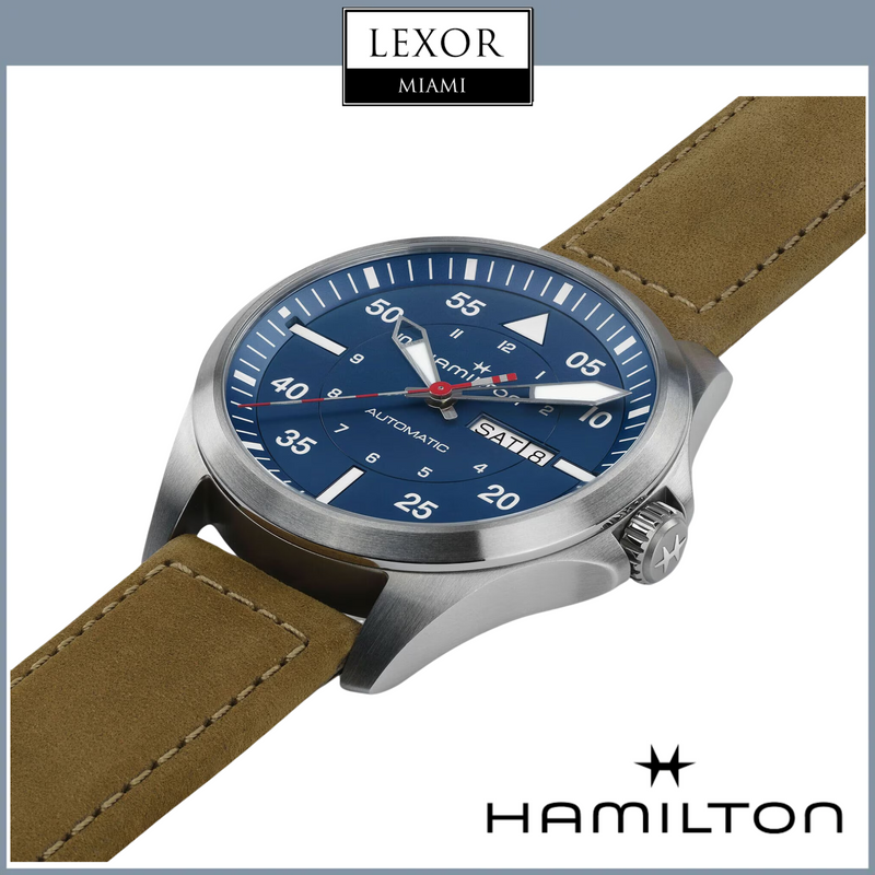 Hamilton KHAKI AVIATIONPILOT DAY DATE AUTO-AIR-GLACIERS EDITION H64655941 Men Watch